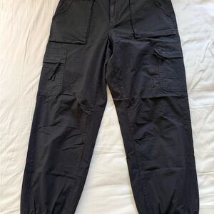 American Eagle Outfitters Black Cargo Jogger Pants